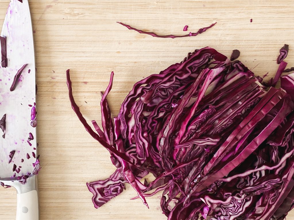 Sliced Red Cabbage