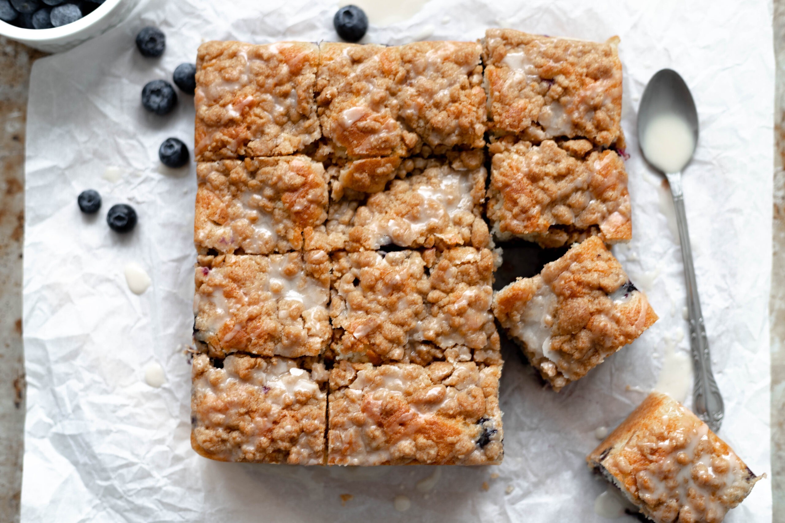 Blueberry Buckle with Streusel topping