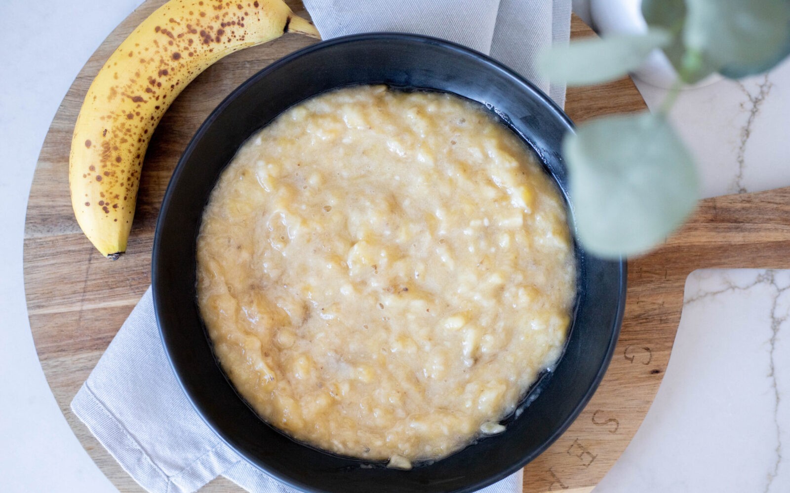 Mashed Banana for banana bread