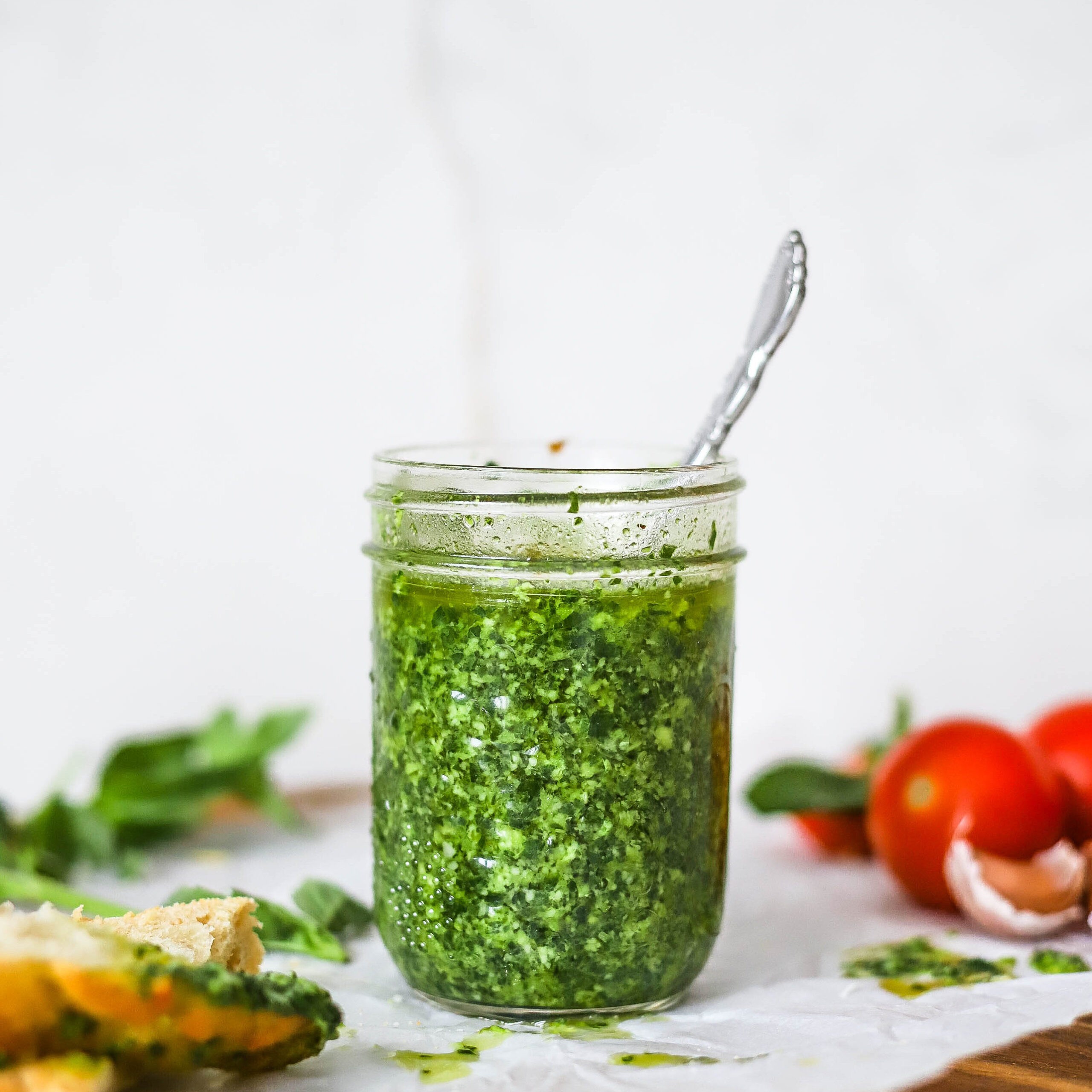 Fresh Basil Pesto (and nut free)