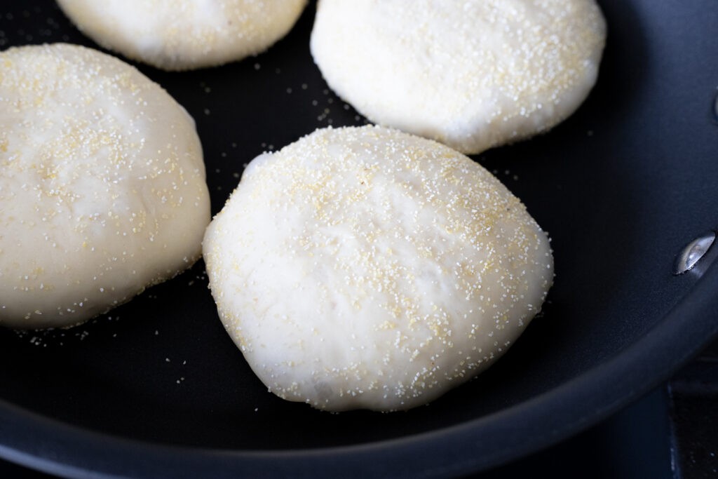 cooking English muffins