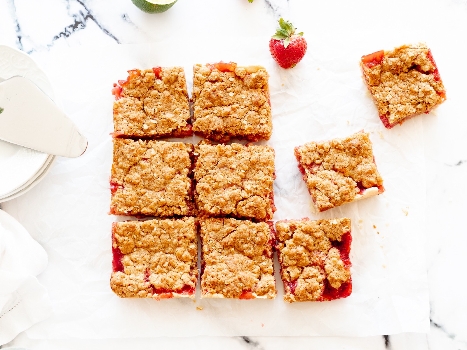 Strawberry Crumble Bars