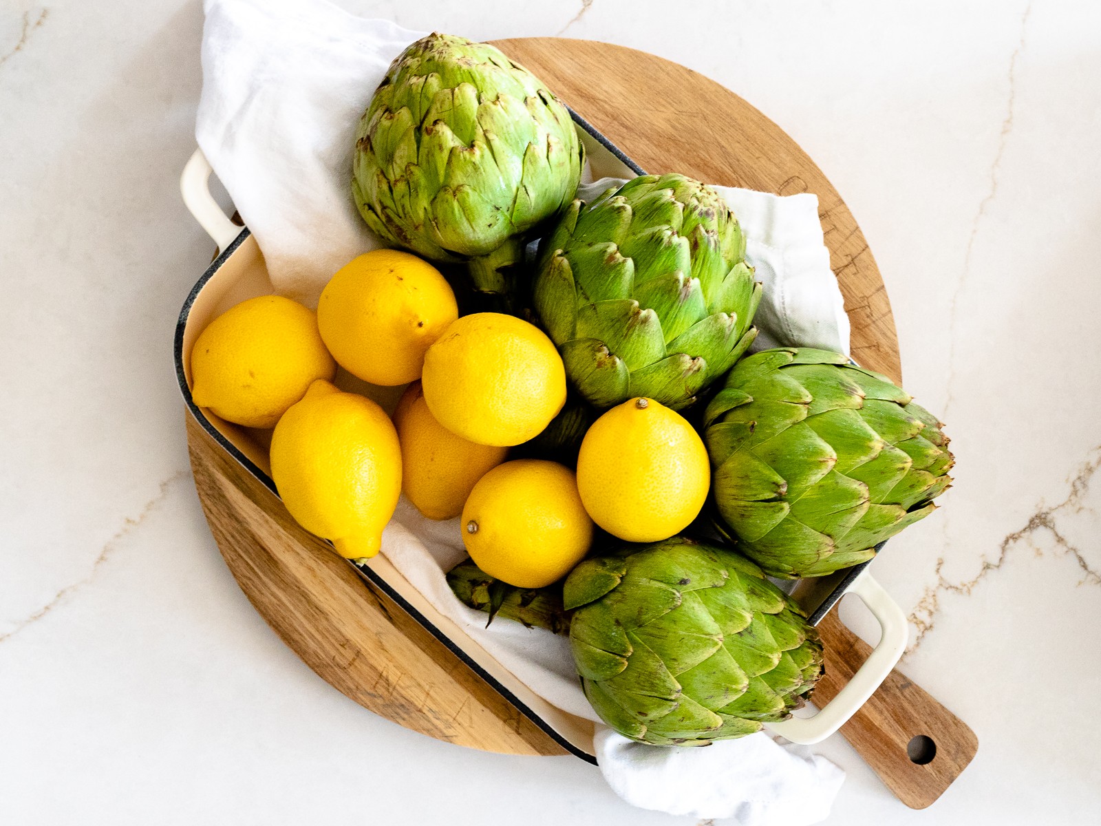 Artichoke with Lemon dressing