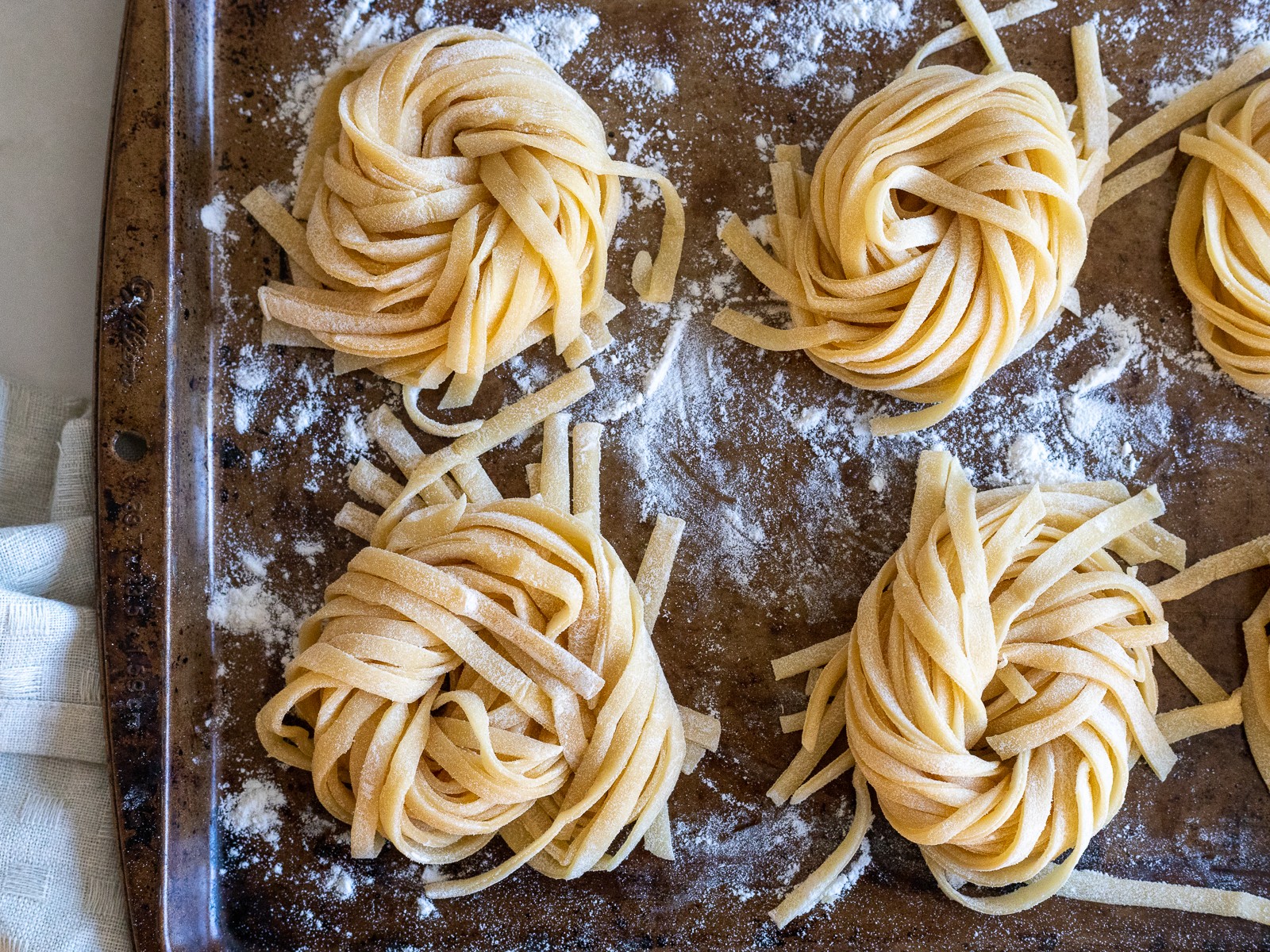 Fresh Pasta in Nests